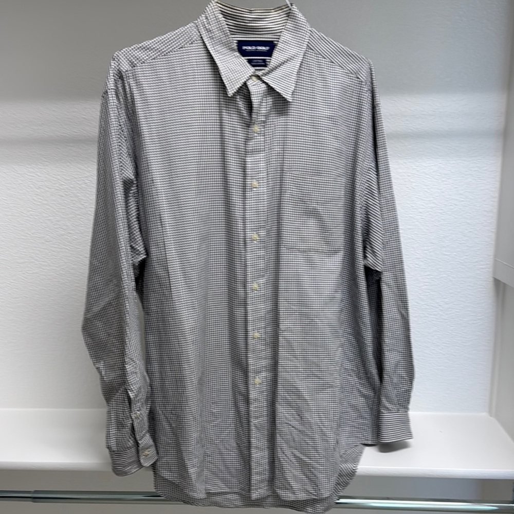 POLO GOLF Ralph Lauren Lofting Men’s XL 100% Cotton Long‎ Sleeve Button Down